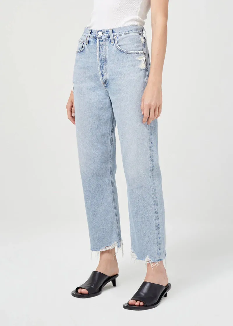 90's Crop Mid Rise Loose Straight Jeans ~ Nerve