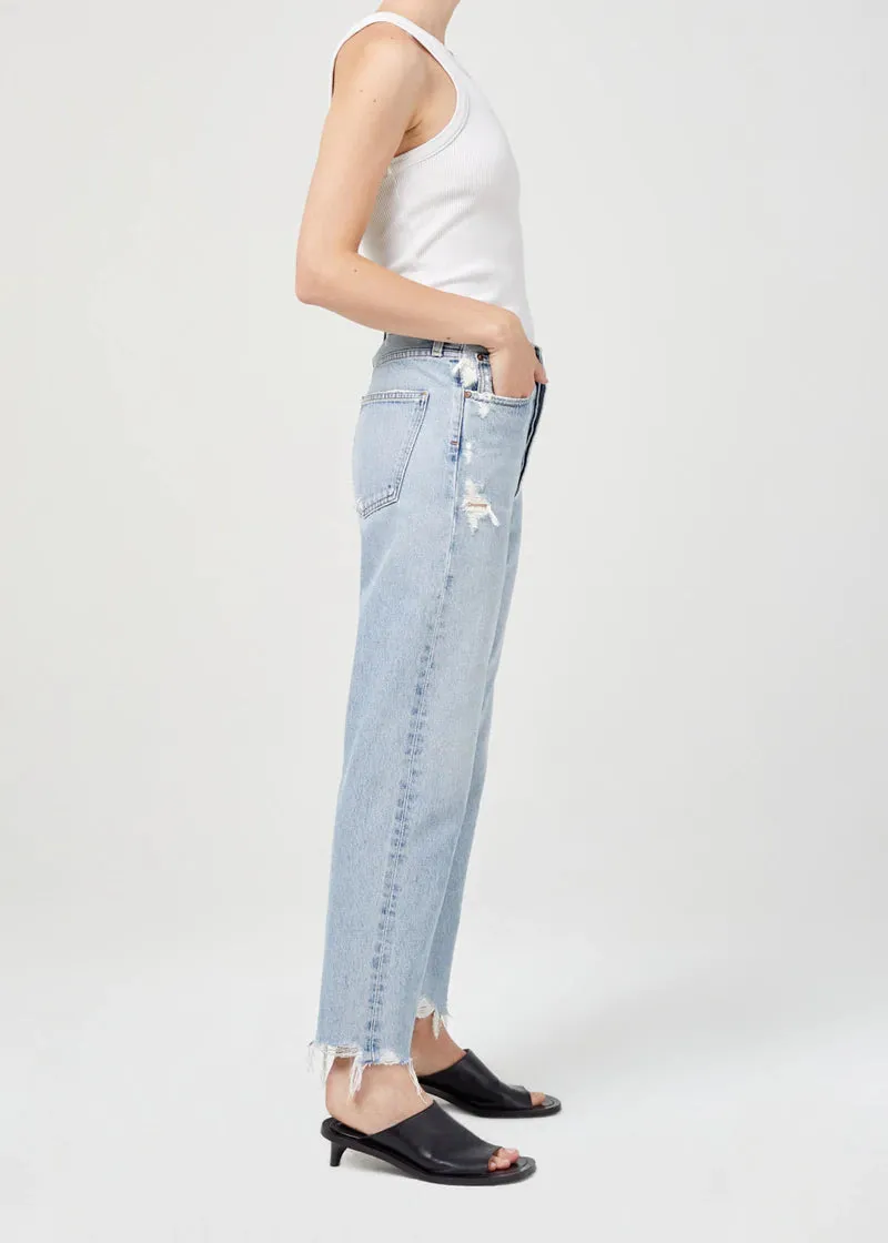 90's Crop Mid Rise Loose Straight Jeans ~ Nerve