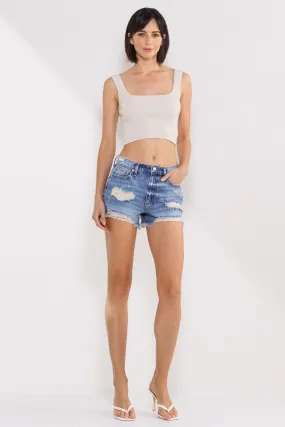 90'S Dark Medium High-Rise Shorts