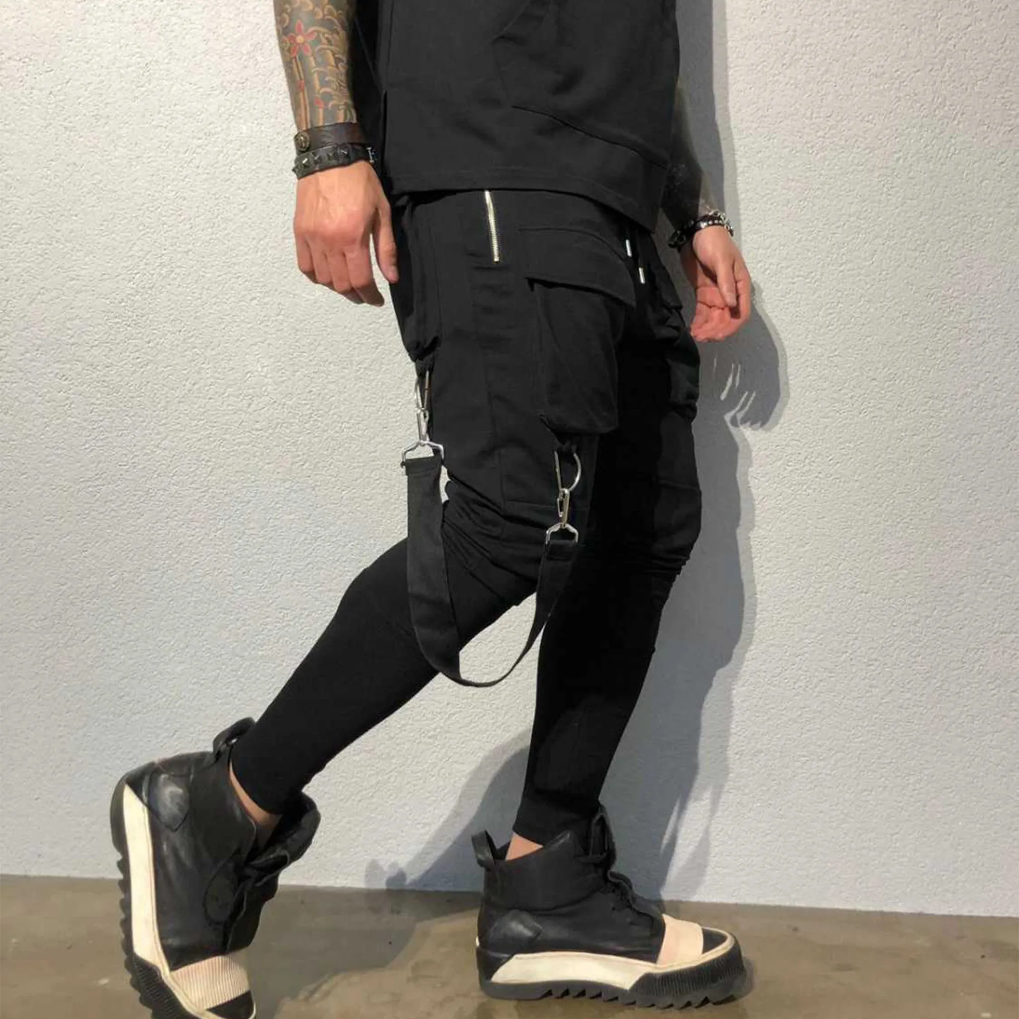 [Alessandro] Black Fashion Jogger