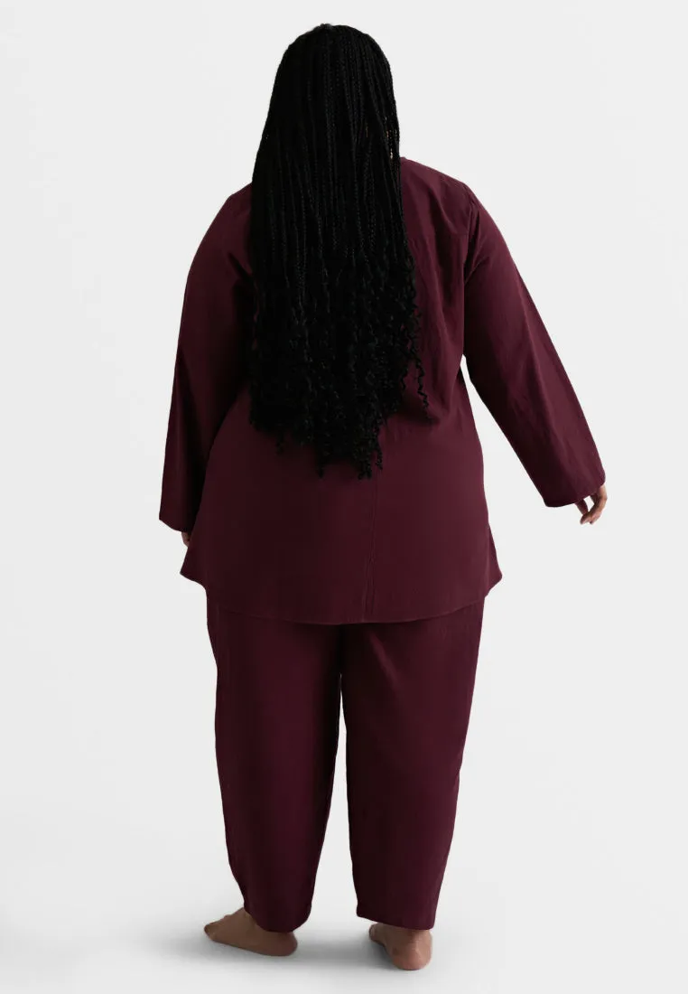 Aman ZEN Effortless Half Button Top