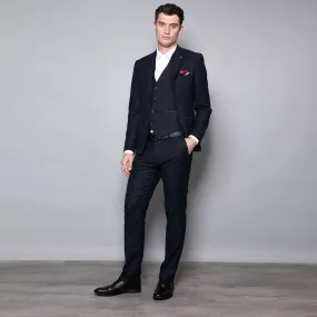 Charlie Slim Fit Navy Three Piece Suit