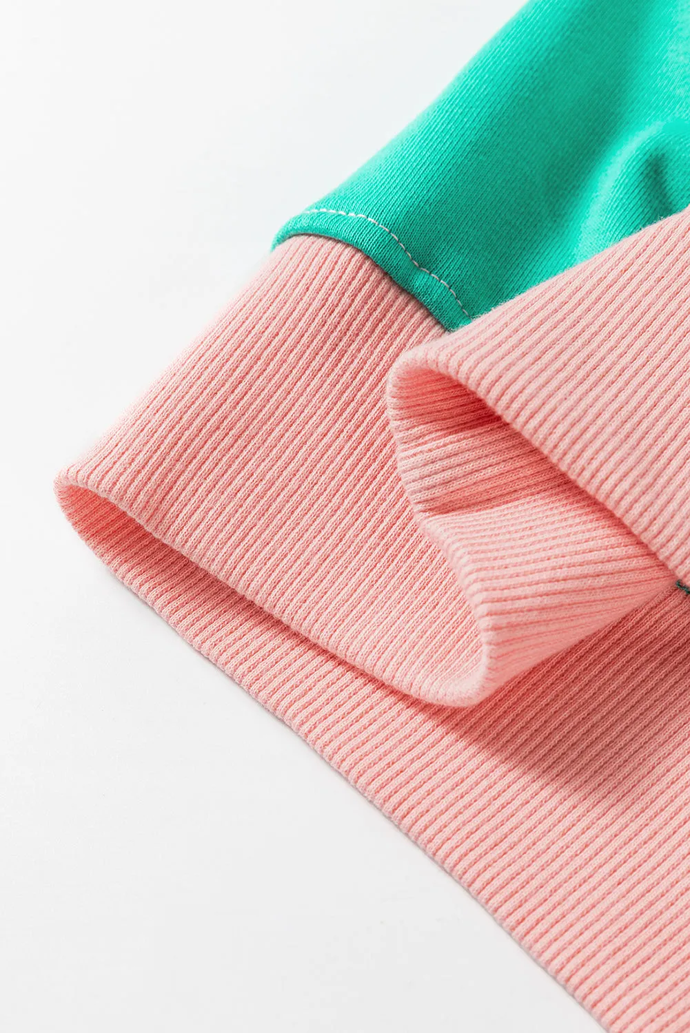 Colorblock Patchwork Drop Shoulder Sweatshirt