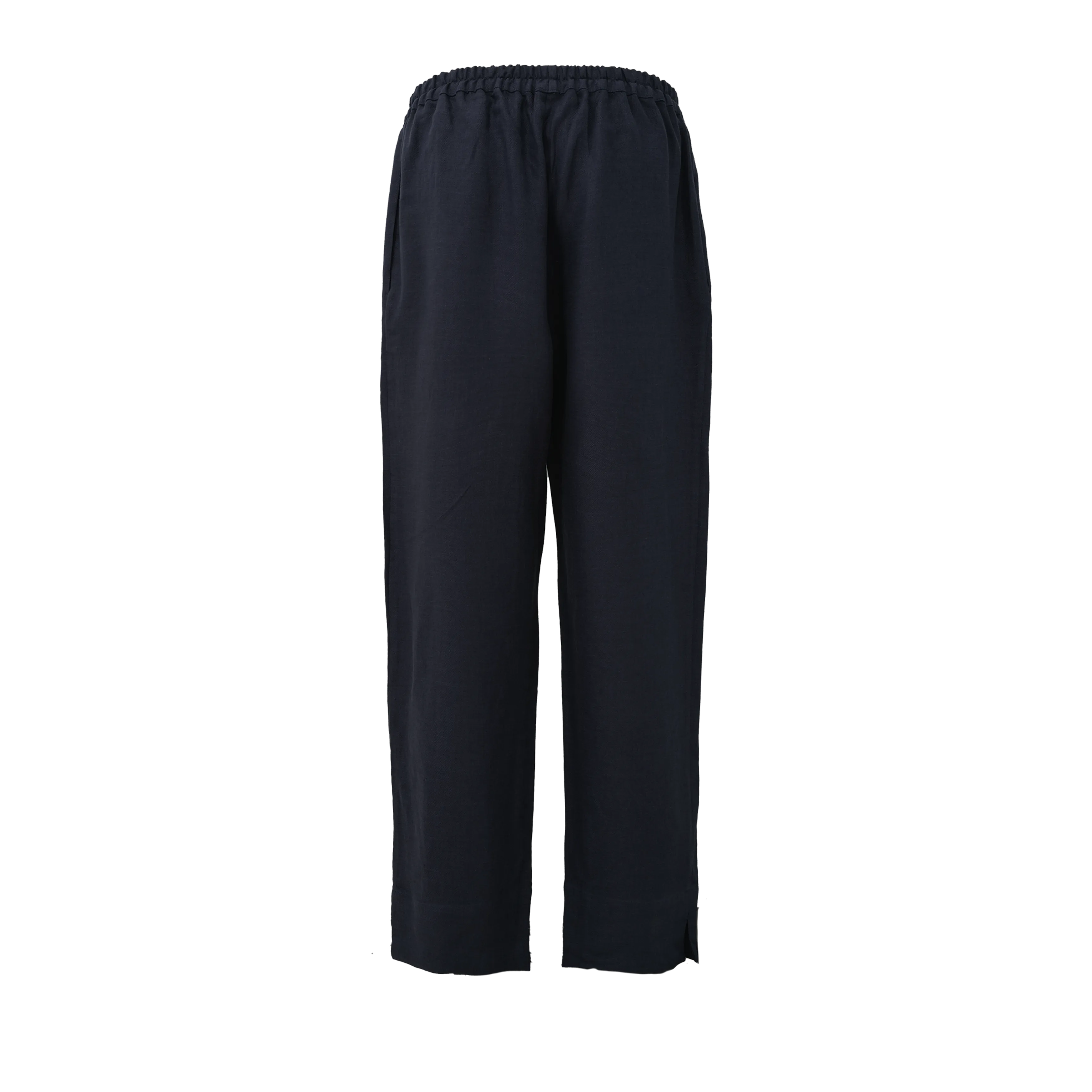 Dark Navy Twill Linen Resort Pants