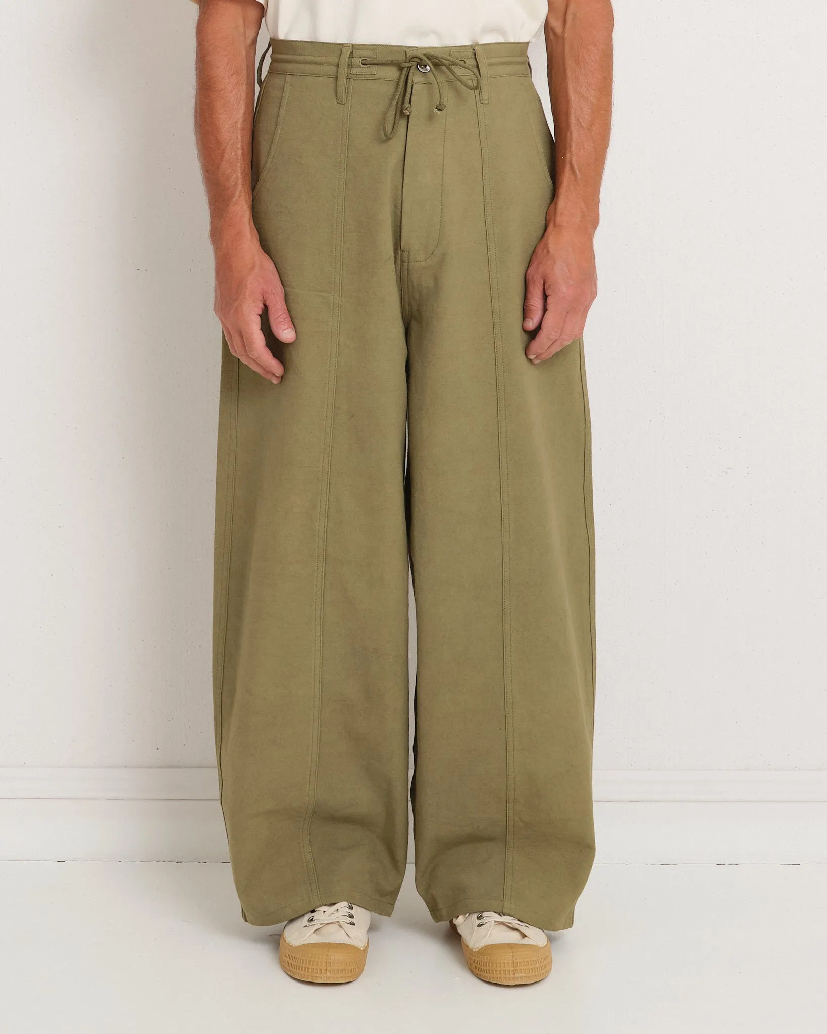 Document Pants - Olive Slub