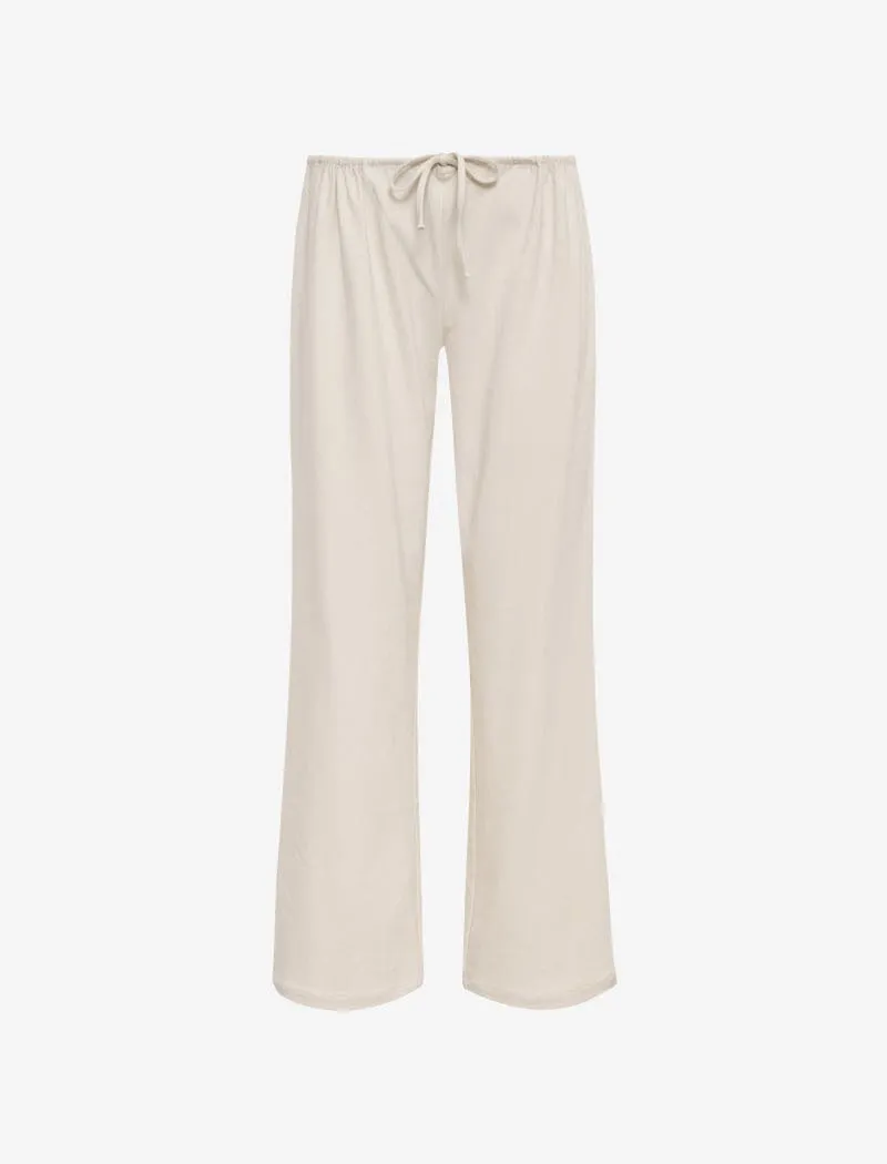Easy Drawstring Pant | Cream