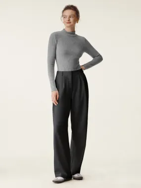 Effortless Wide-Leg Tailored Pant
