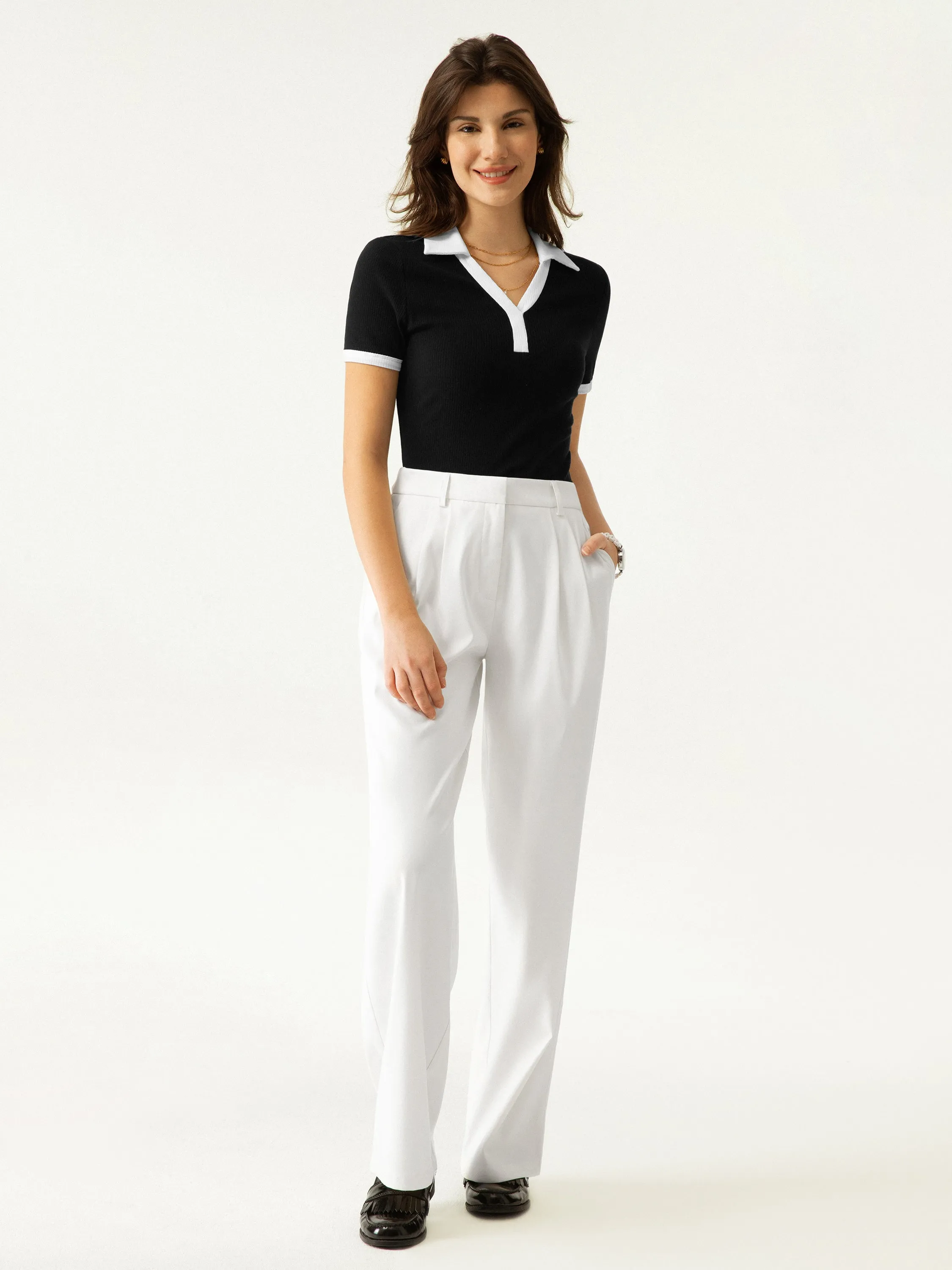 Effortless Wide-Leg Tailored Pant