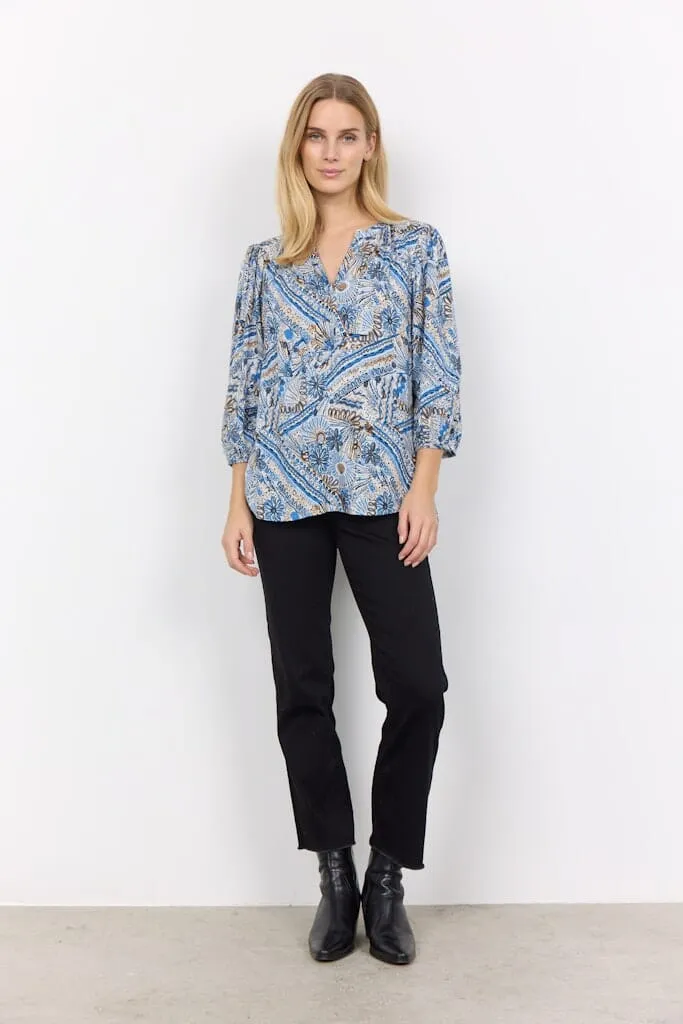 Fatana Blouse in Skyway Combi