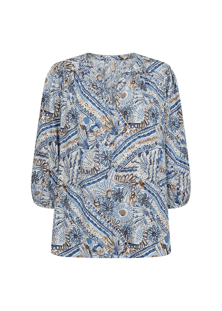 Fatana Blouse in Skyway Combi