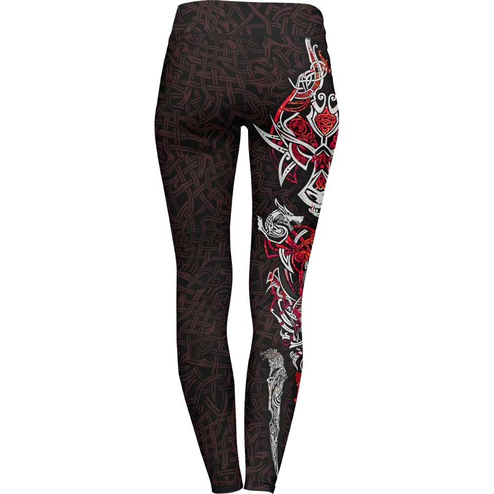 Fenrir Leggings - Crimson Edition