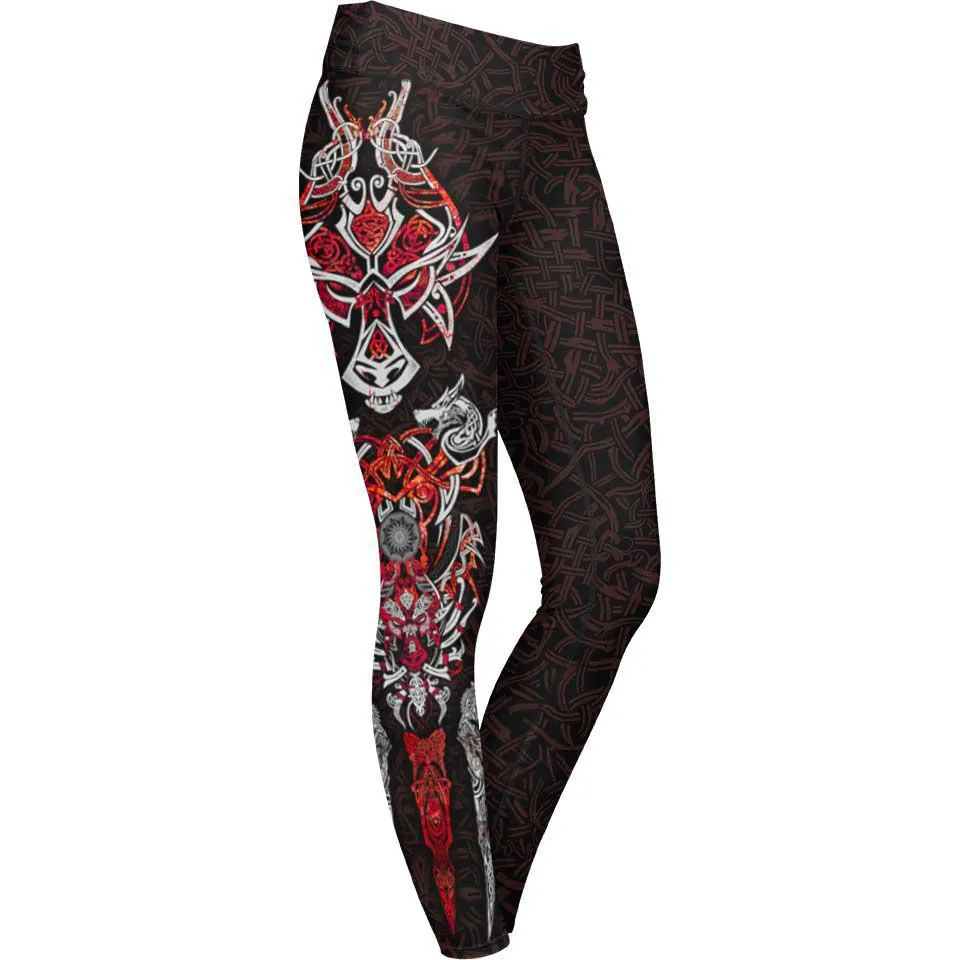 Fenrir Leggings - Crimson Edition