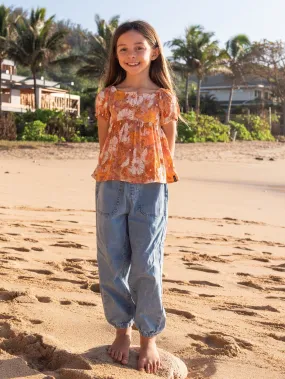 Girls Sunday Strut Pants - Indigo