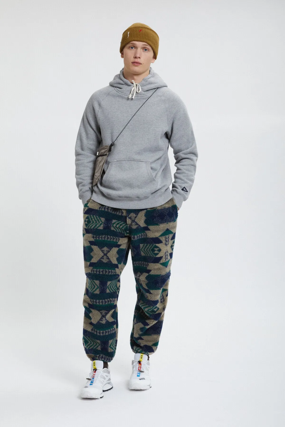 Gym Trousers Wide Jacquard Boa