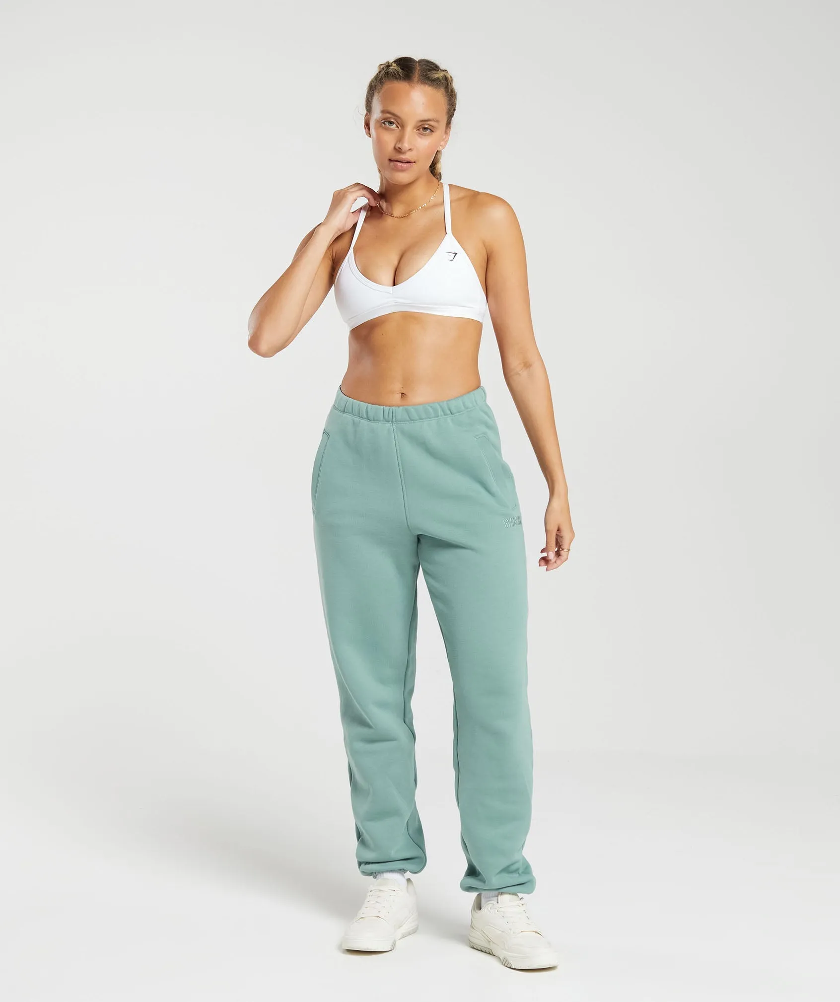 Gymshark Heavyweight Loopback Sweat Joggers - Duck Egg Blue