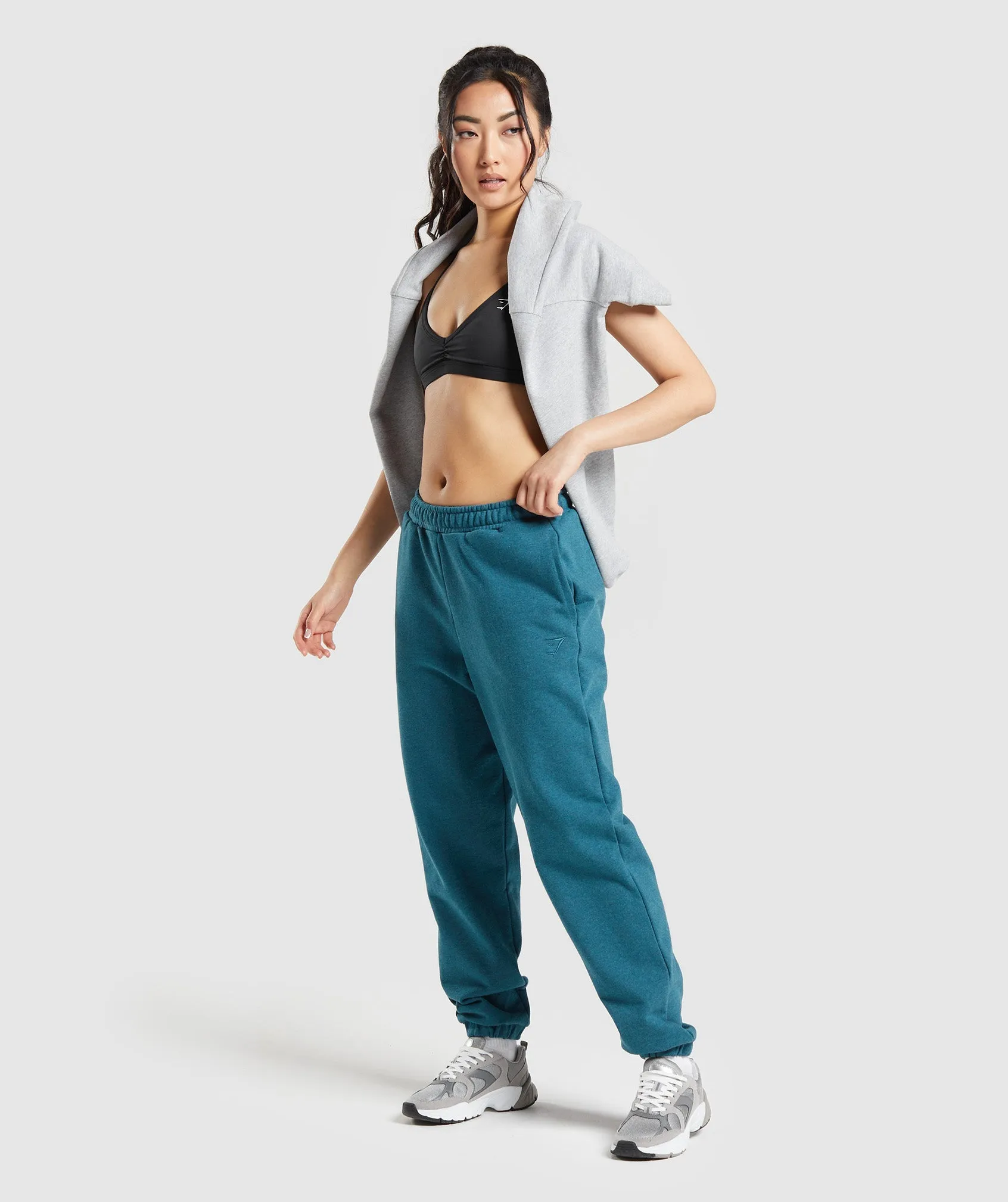 Gymshark Rest Day Sweats Joggers - Steel Blue Marl