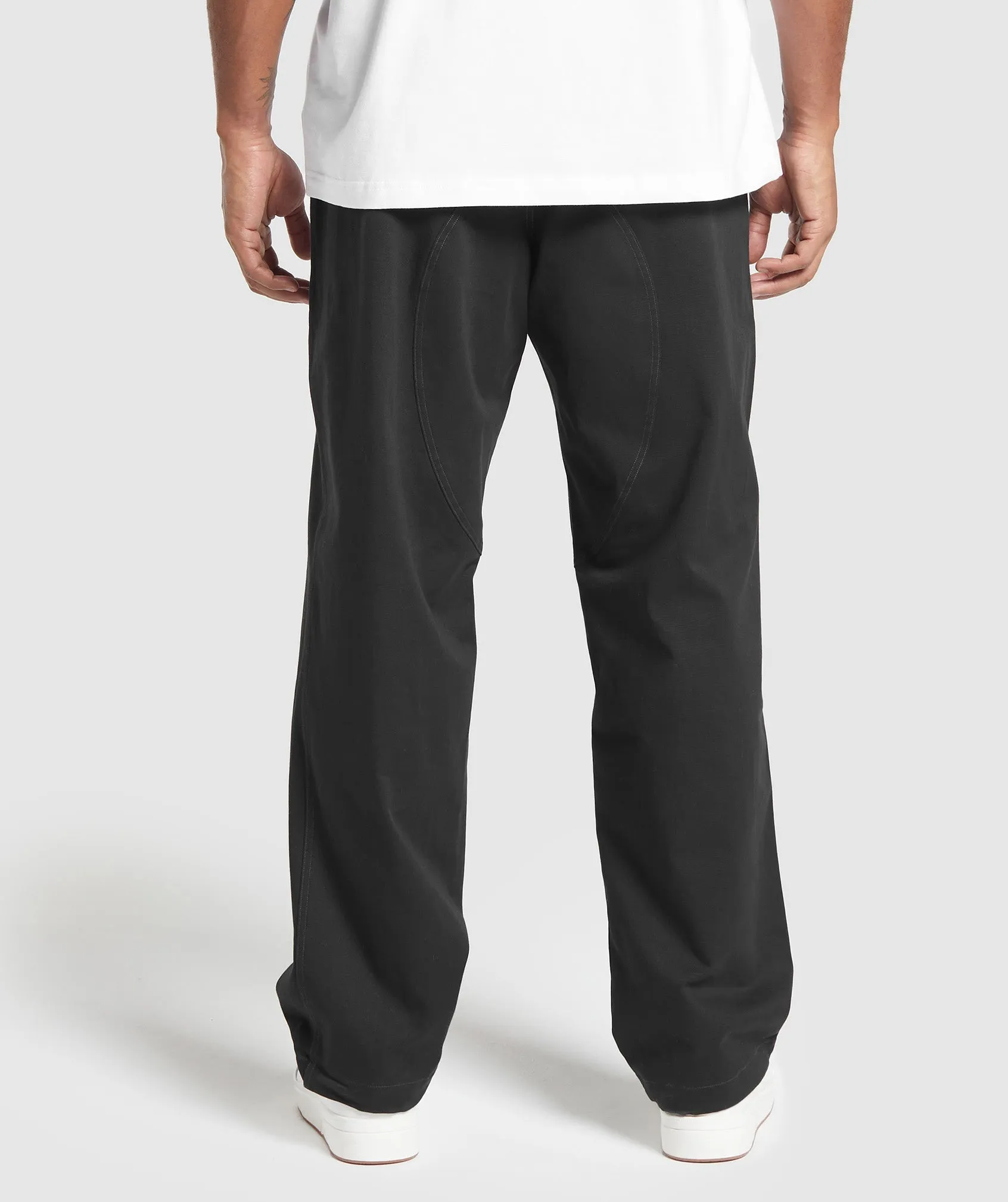 Gymshark Rest Day Woven Oversized Joggers - Black