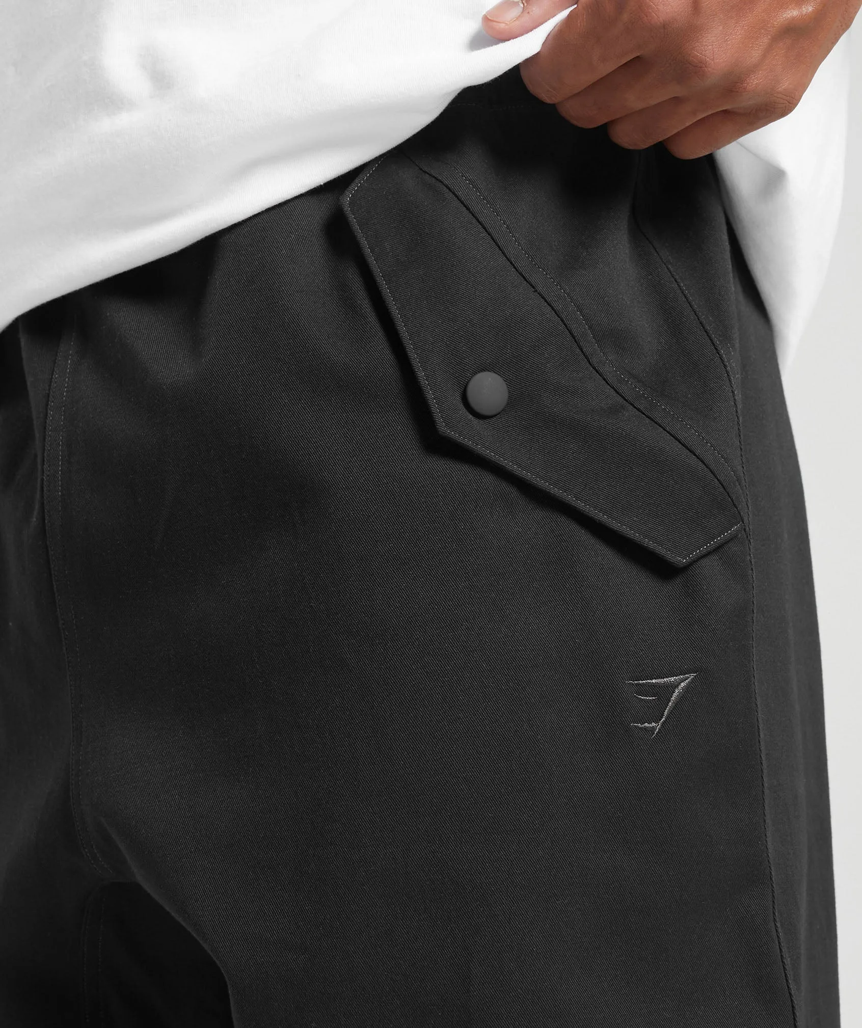Gymshark Rest Day Woven Oversized Joggers - Black