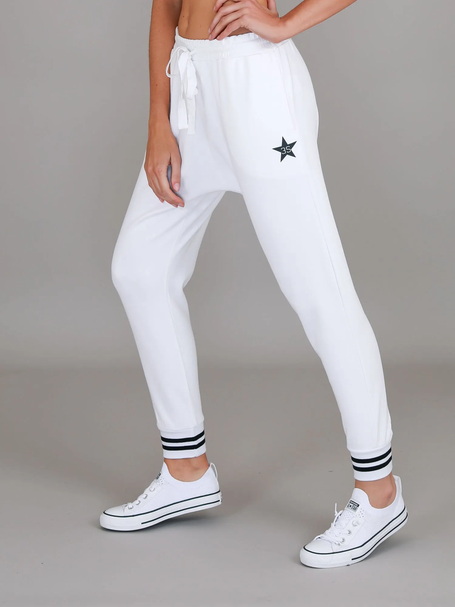 Harlow Stripe Rib Sweatpants