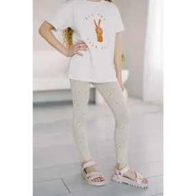 Kids Lightweight Leggings with Small Trees