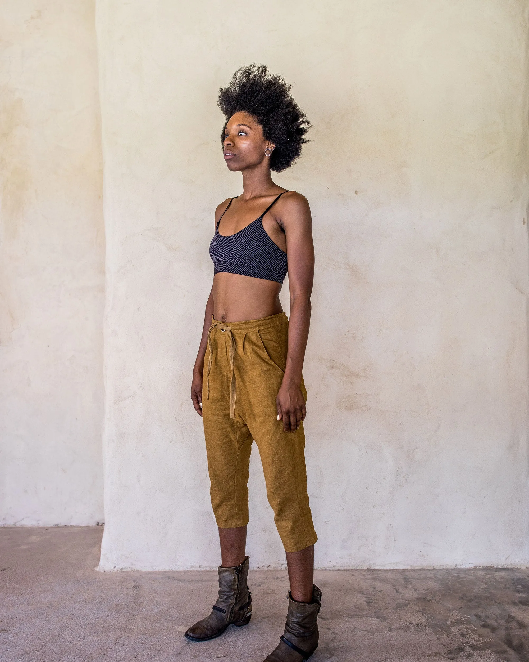 Linen Pants - Tumeric