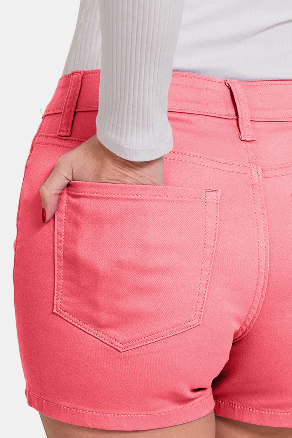 Mandy Zenana High Waist Denim Shorts