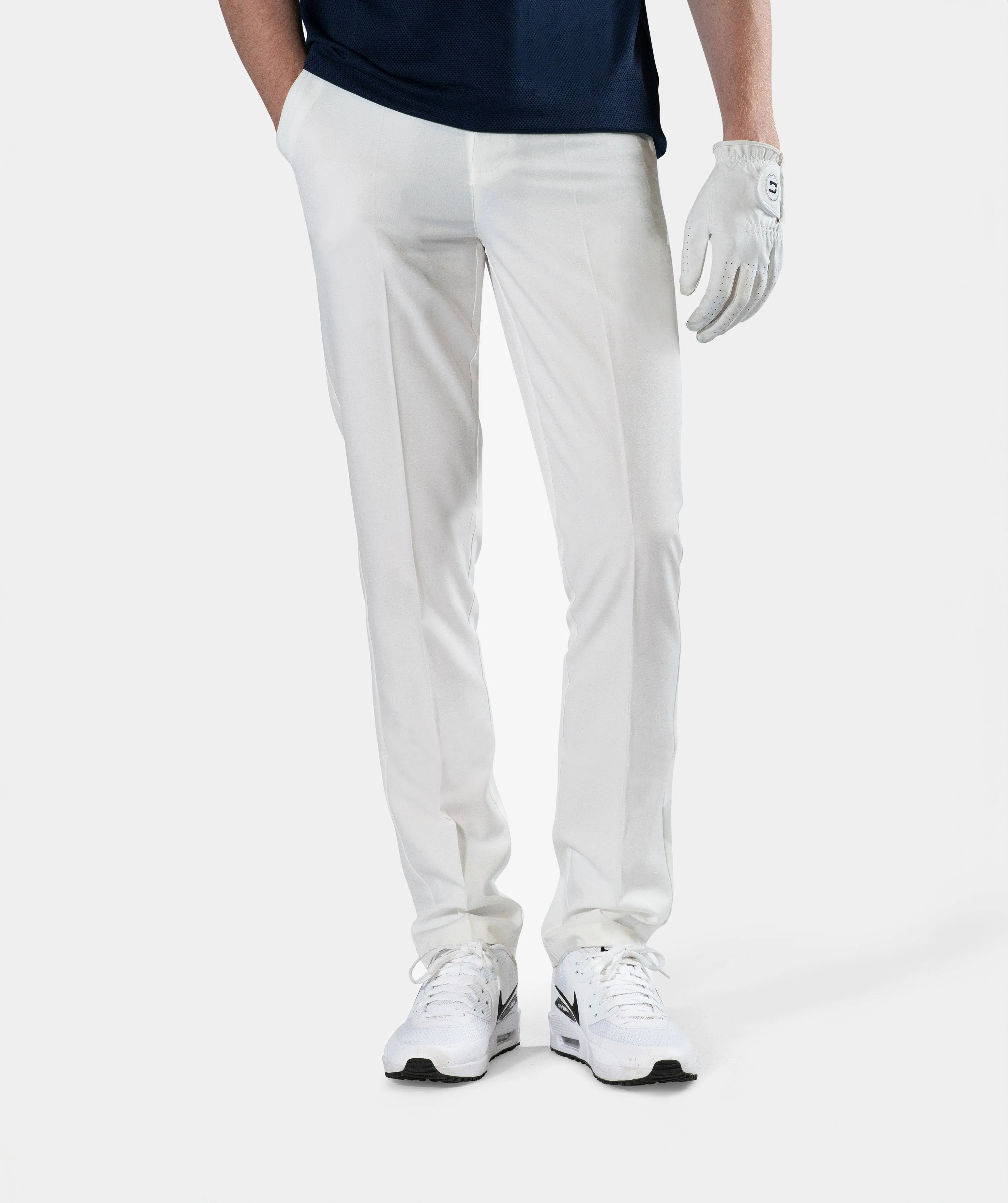 MENS CLIMA GOLF TROUSERS WHITE