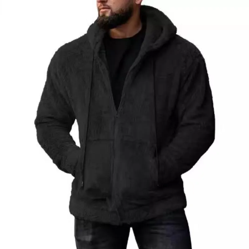 Men's Retro Casual Warm Hooded Jacket　58167191F