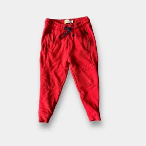 Mini Boden Warrior Knee Joggers Red 3T