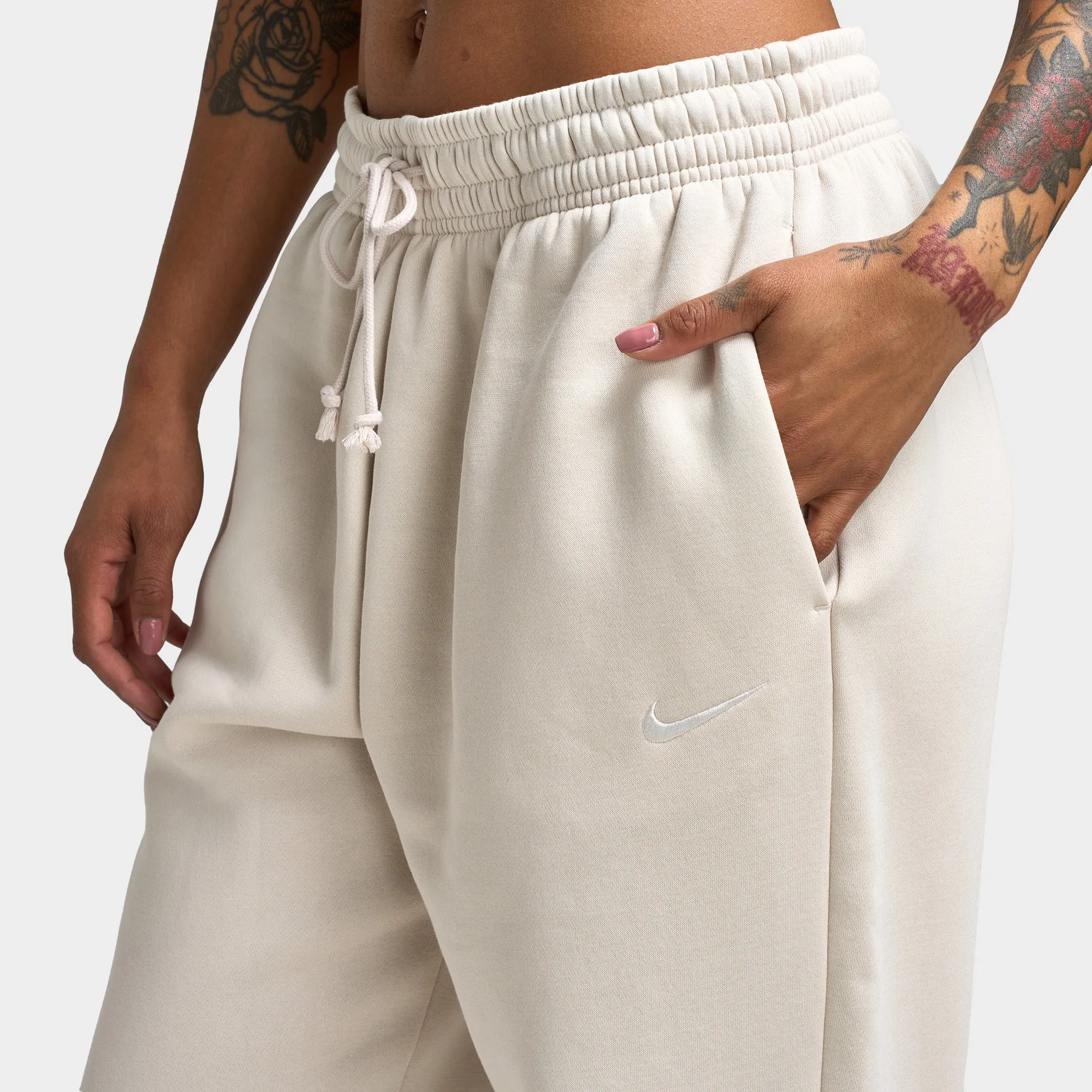 Nike Sportswear Women's Phoenix Fleece Oversized Sweatpants Light Orewood Brown / Sail