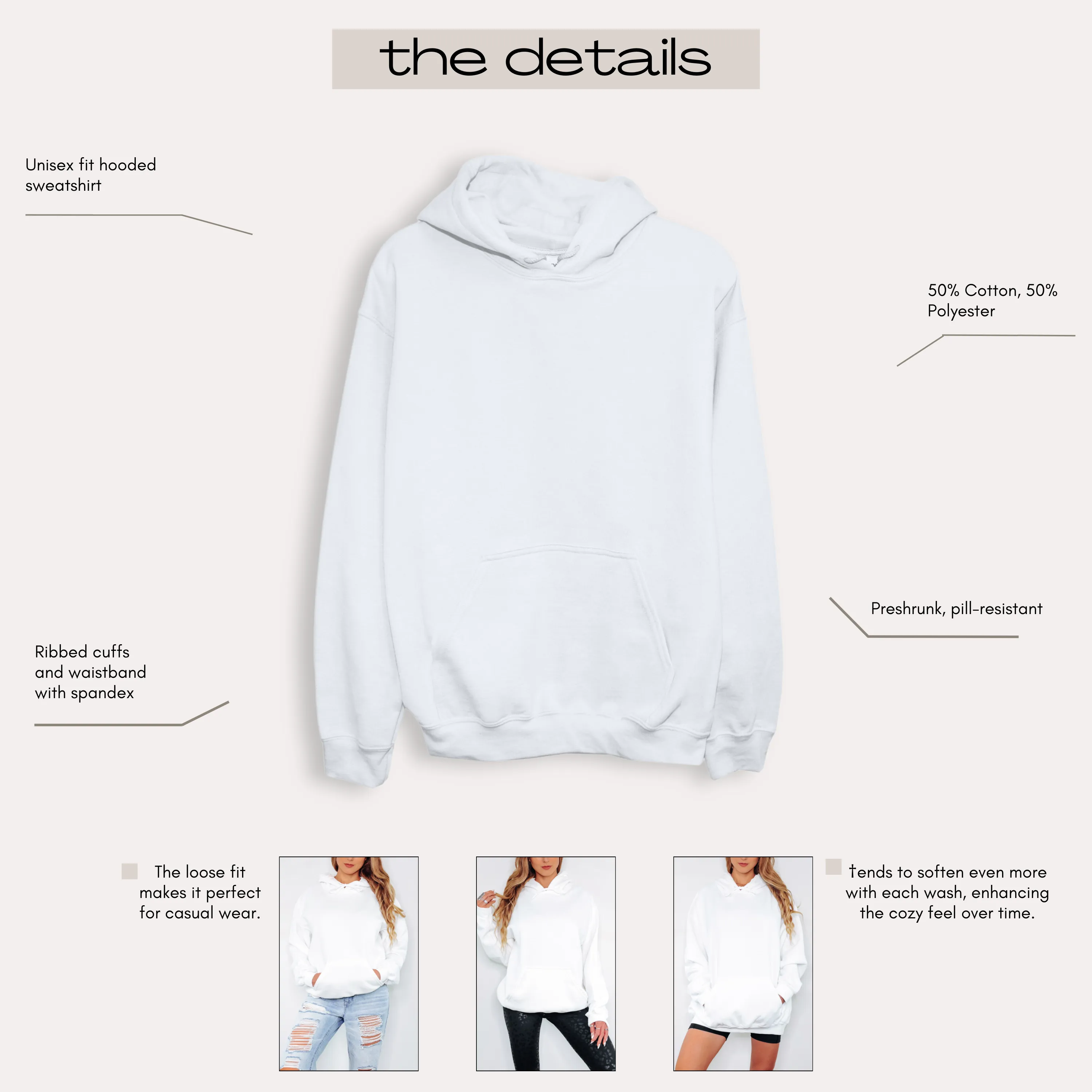 not the worst mom | hooded sweatshirt