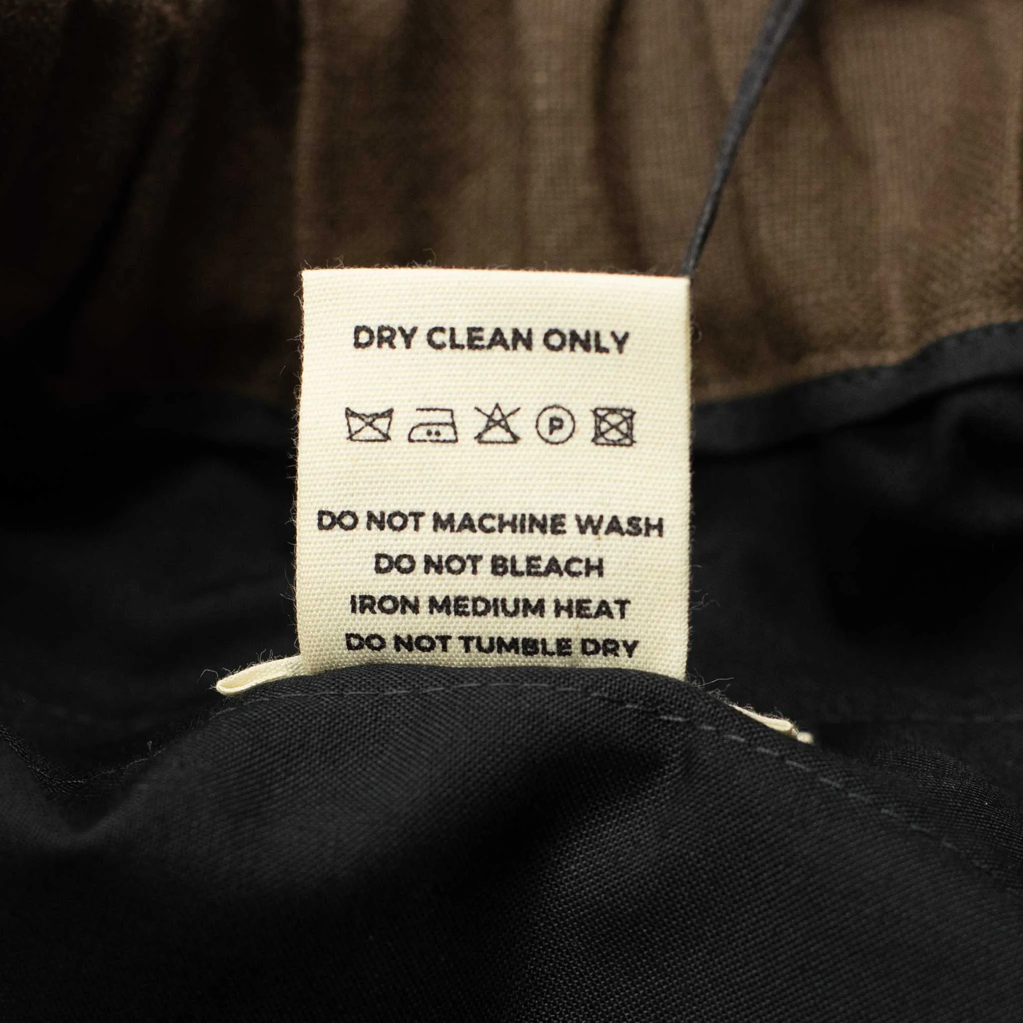 Pleated drawstring easy pants in chocolate brown Irish linen