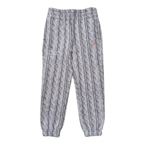 RAINBOW CABLE KNIT PRINT SWEATPANTS