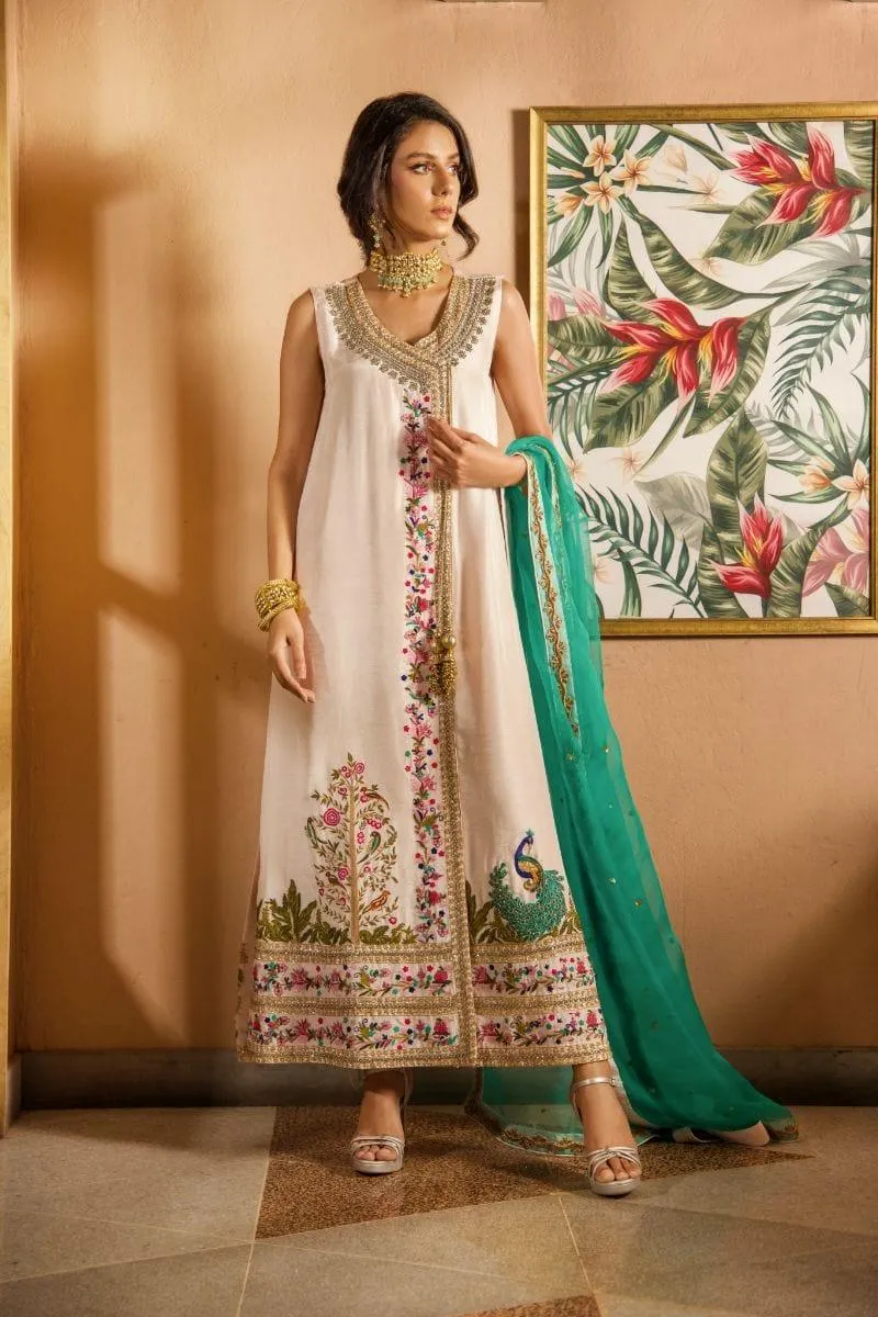 Shehrnaz - SHK-1135 - 3 Piece - Pale pink - Embroidered