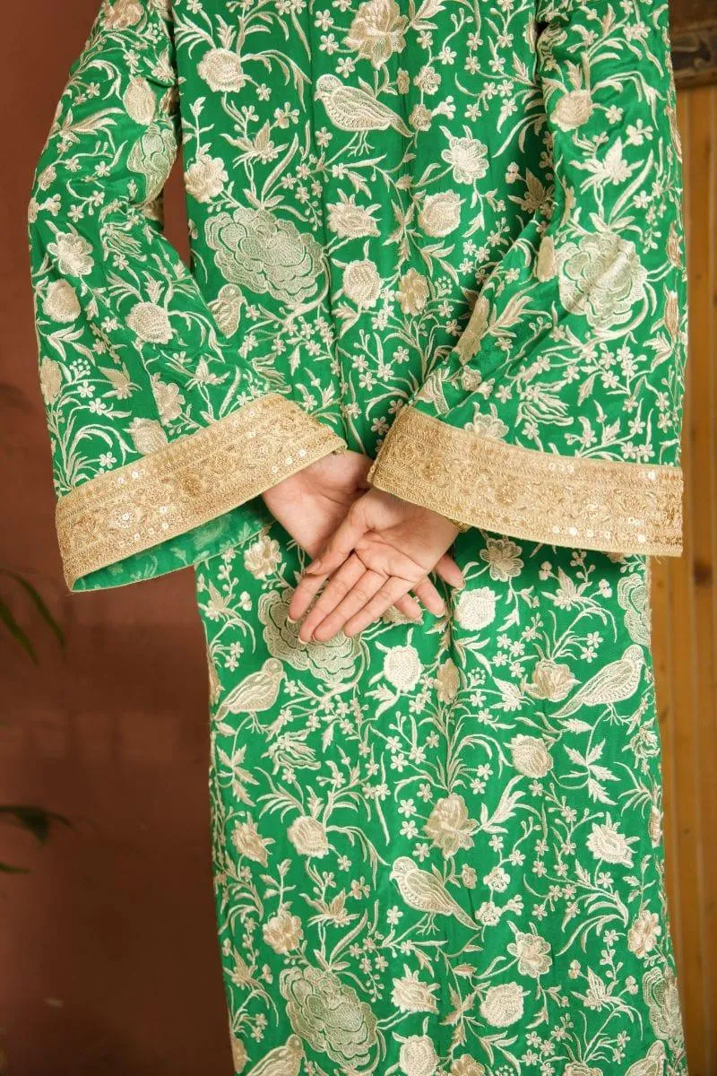 Shehrnaz - SHK-1139 - 2 Piece - Emerald Green - Embroidered