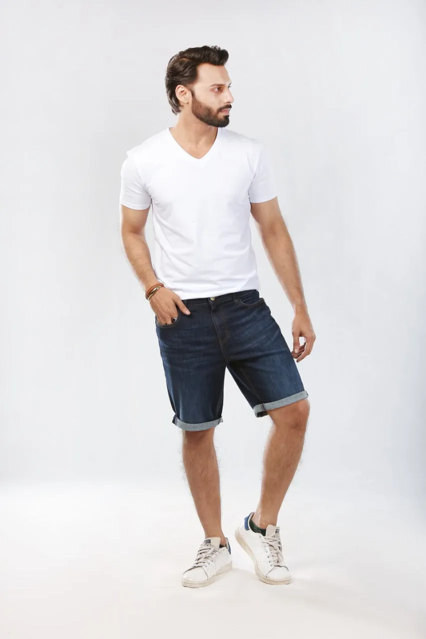 Shezr Dark-Wash Shorts