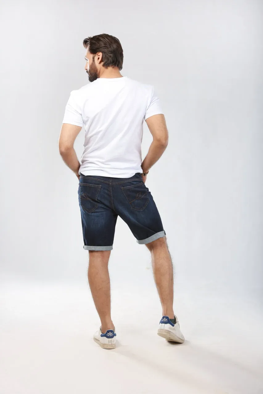 Shezr Dark-Wash Shorts