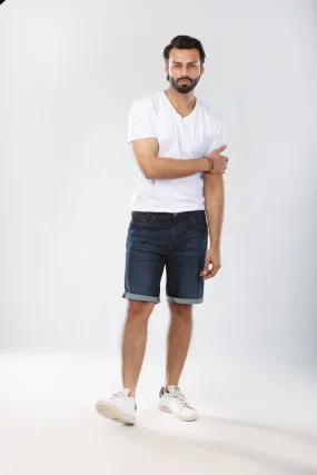 Shezr Dark-Wash Shorts