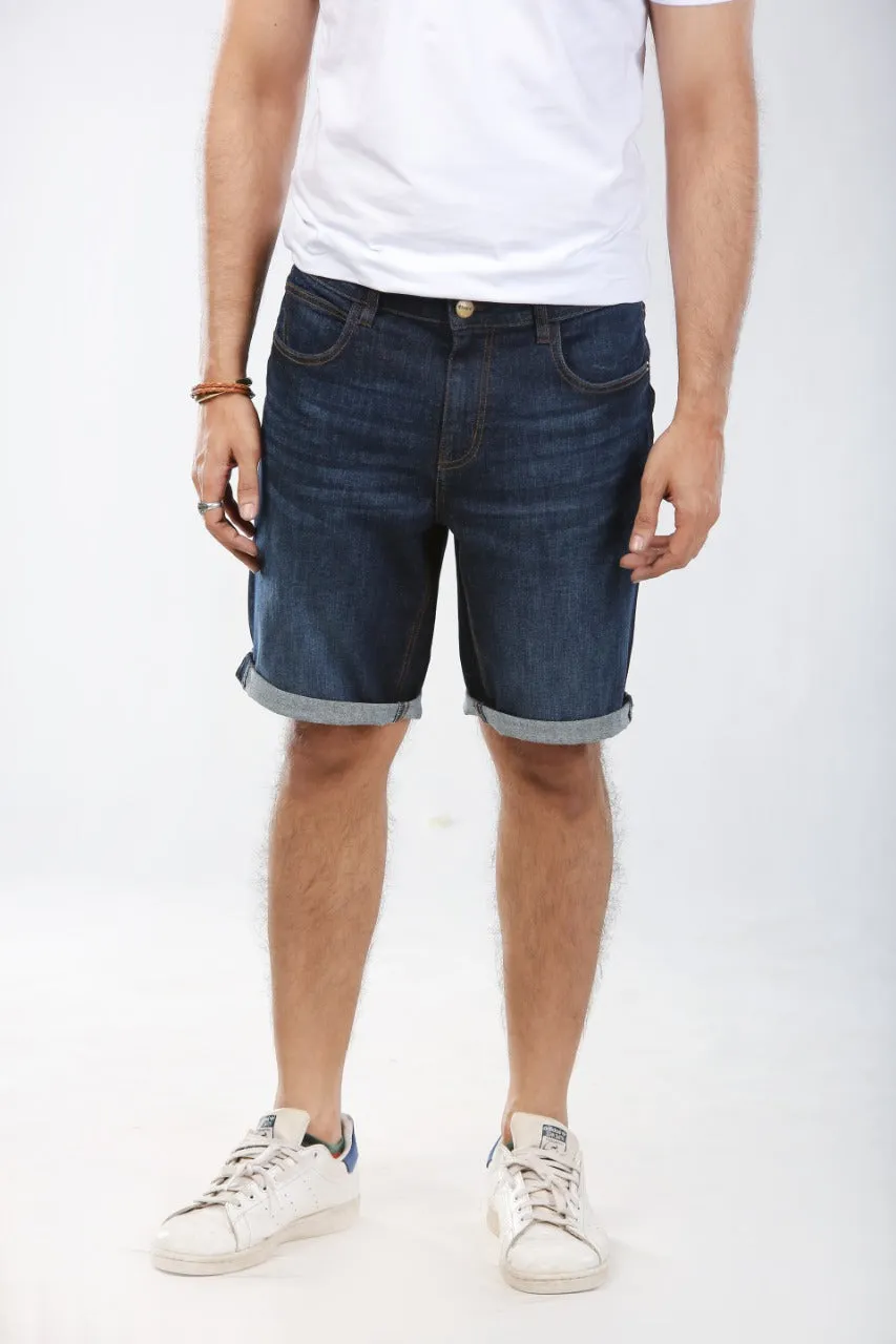 Shezr Dark-Wash Shorts