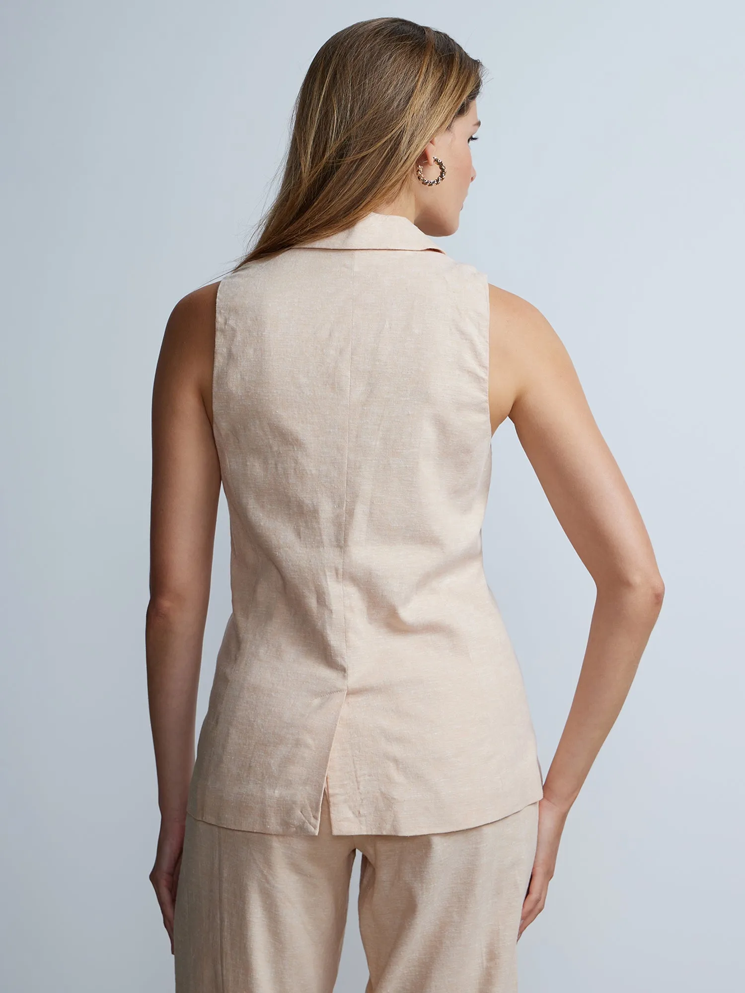 Sleeveless Suit Vest
