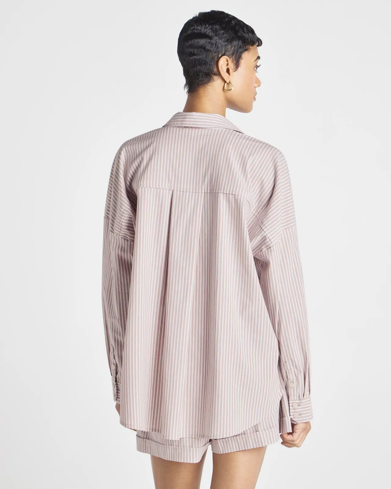 Splendid x @Cellajaneblog Striped Poplin Button Down