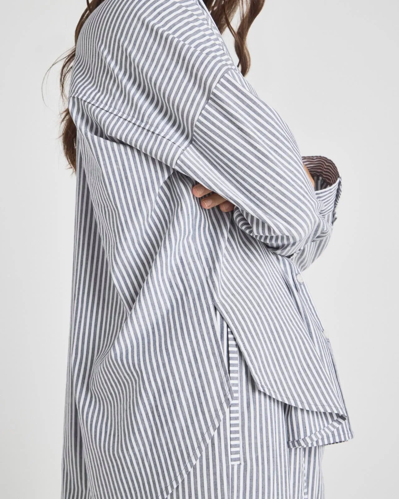 Splendid x @Cellajaneblog Striped Poplin Button Down