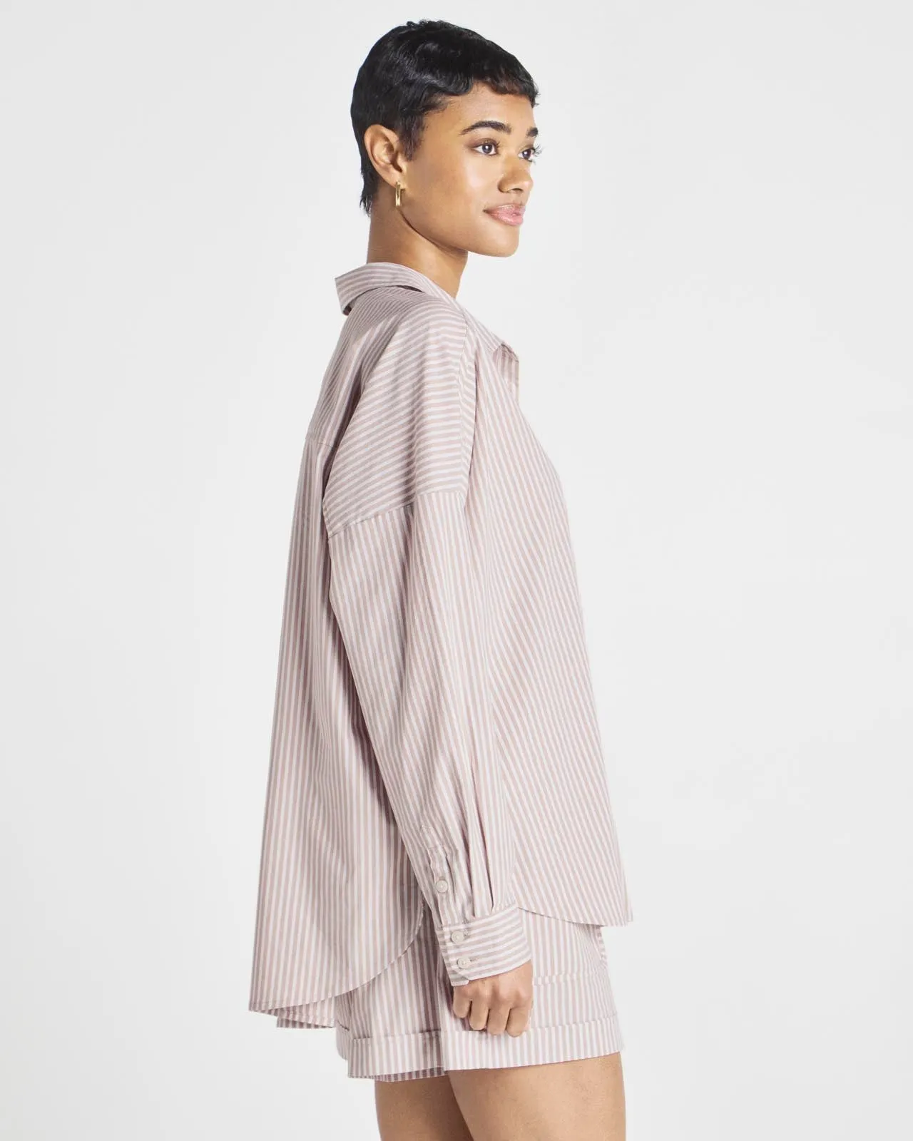 Splendid x @Cellajaneblog Striped Poplin Button Down