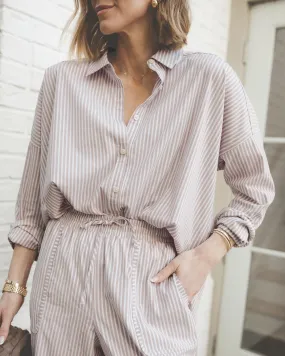 Splendid x @Cellajaneblog Striped Poplin Button Down