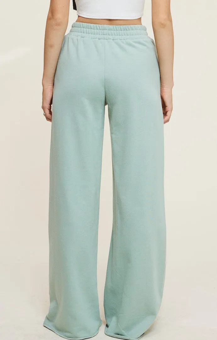 Tayla Brown Wide Leg Sweatpants