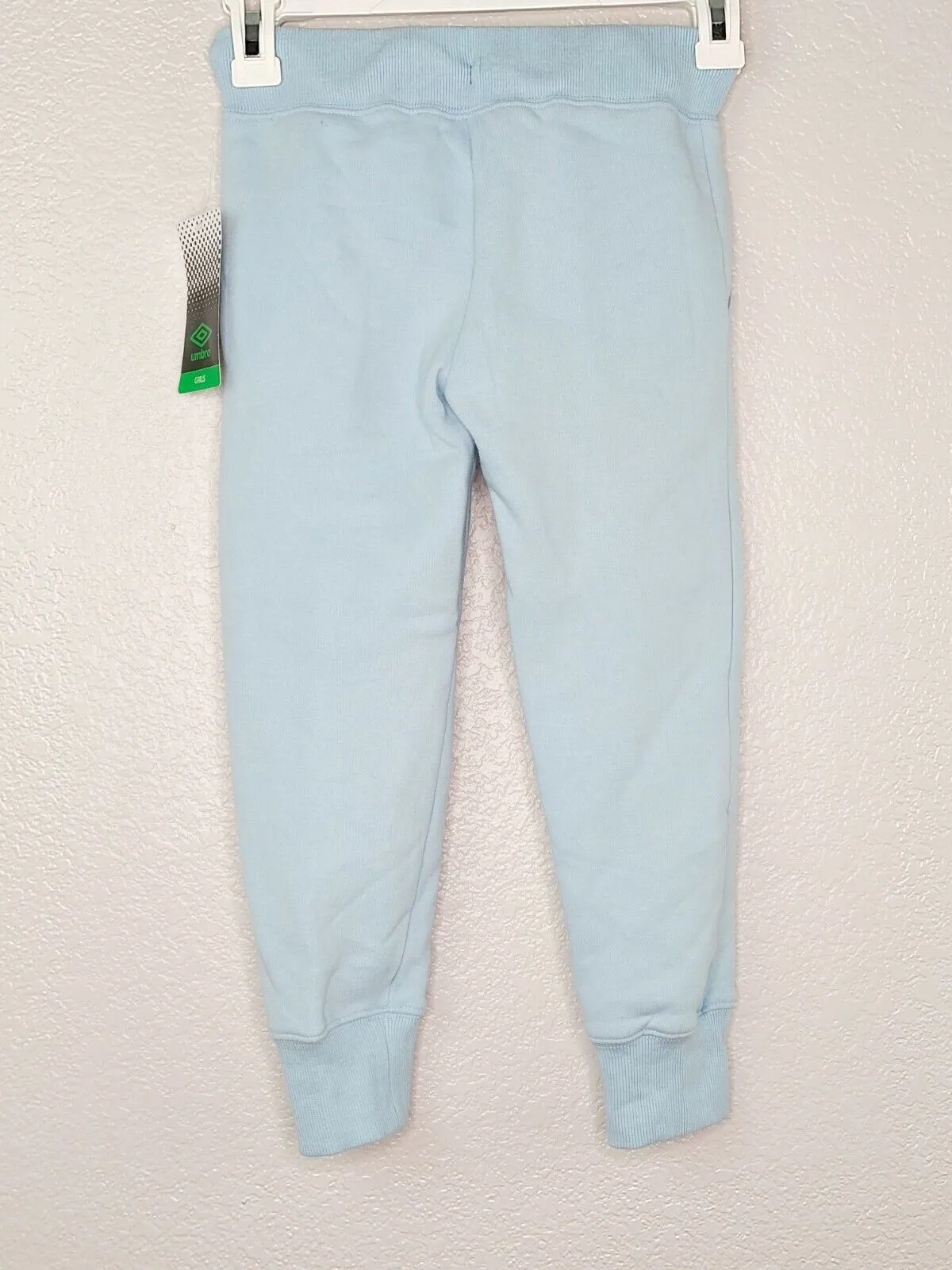 Umbro Girl’s Baby Blue Athletic Jogger Sweatpants with Pockets Size XS (4-5)