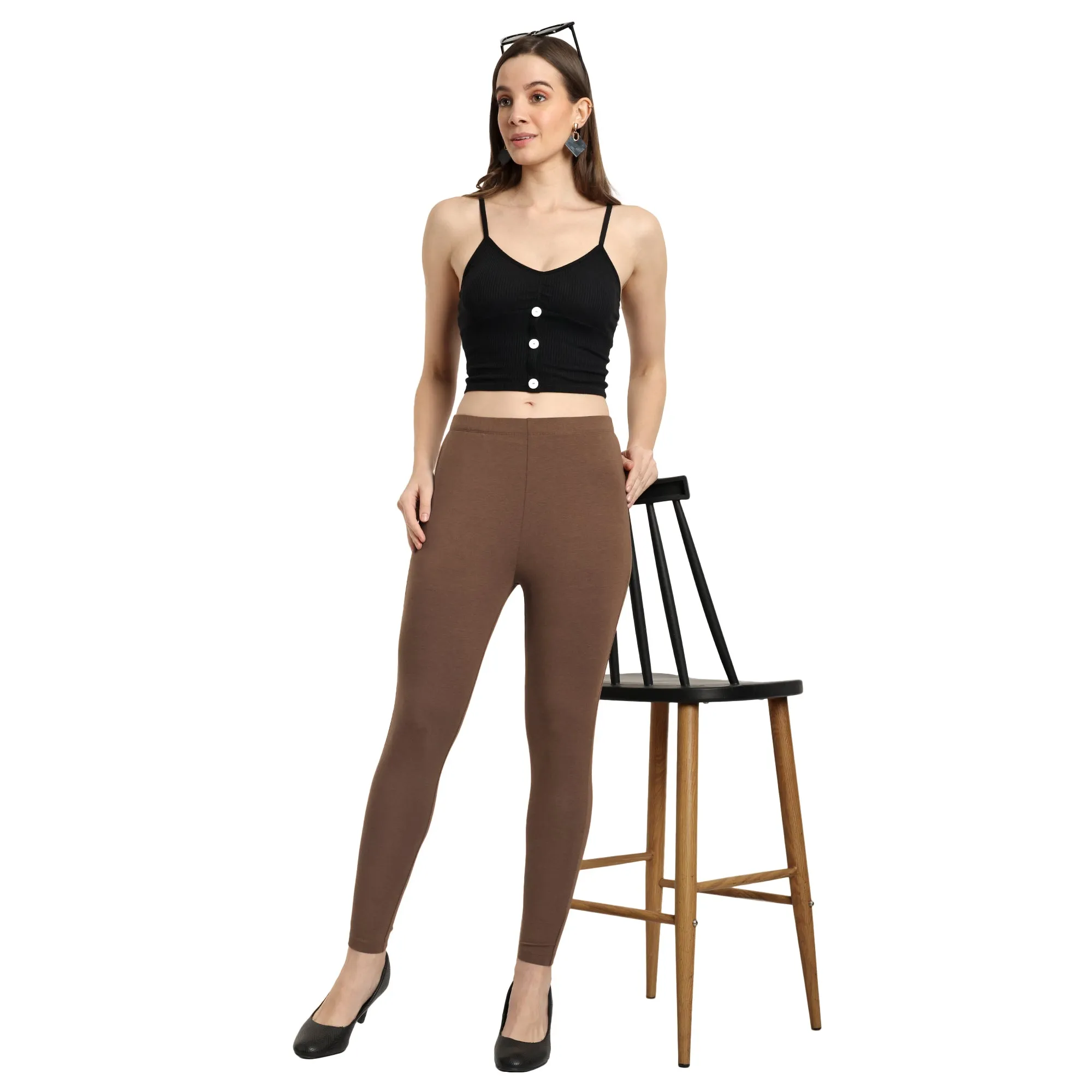 Women Tobacco Ankle Length Legging