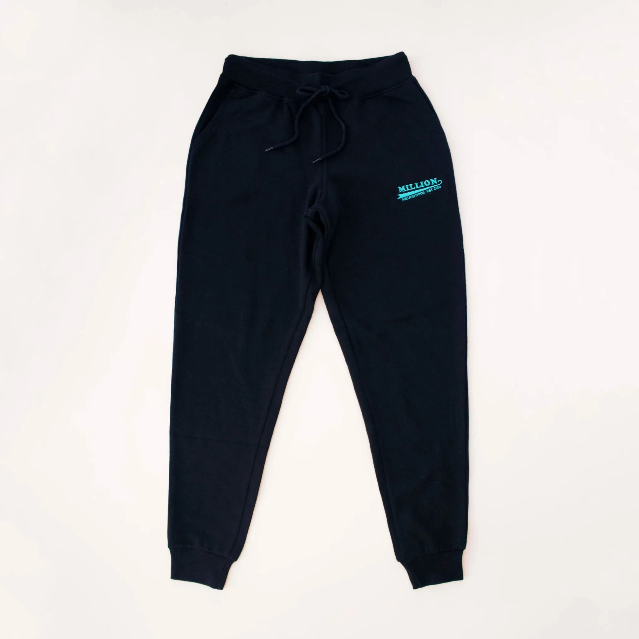 Women's Black Cozy Fleece Sweatpants