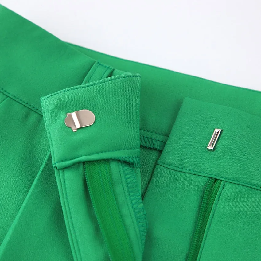 Women's Elegant High-Waisted Wide-Leg Trousers with Pockets | Ideal for All Seasons