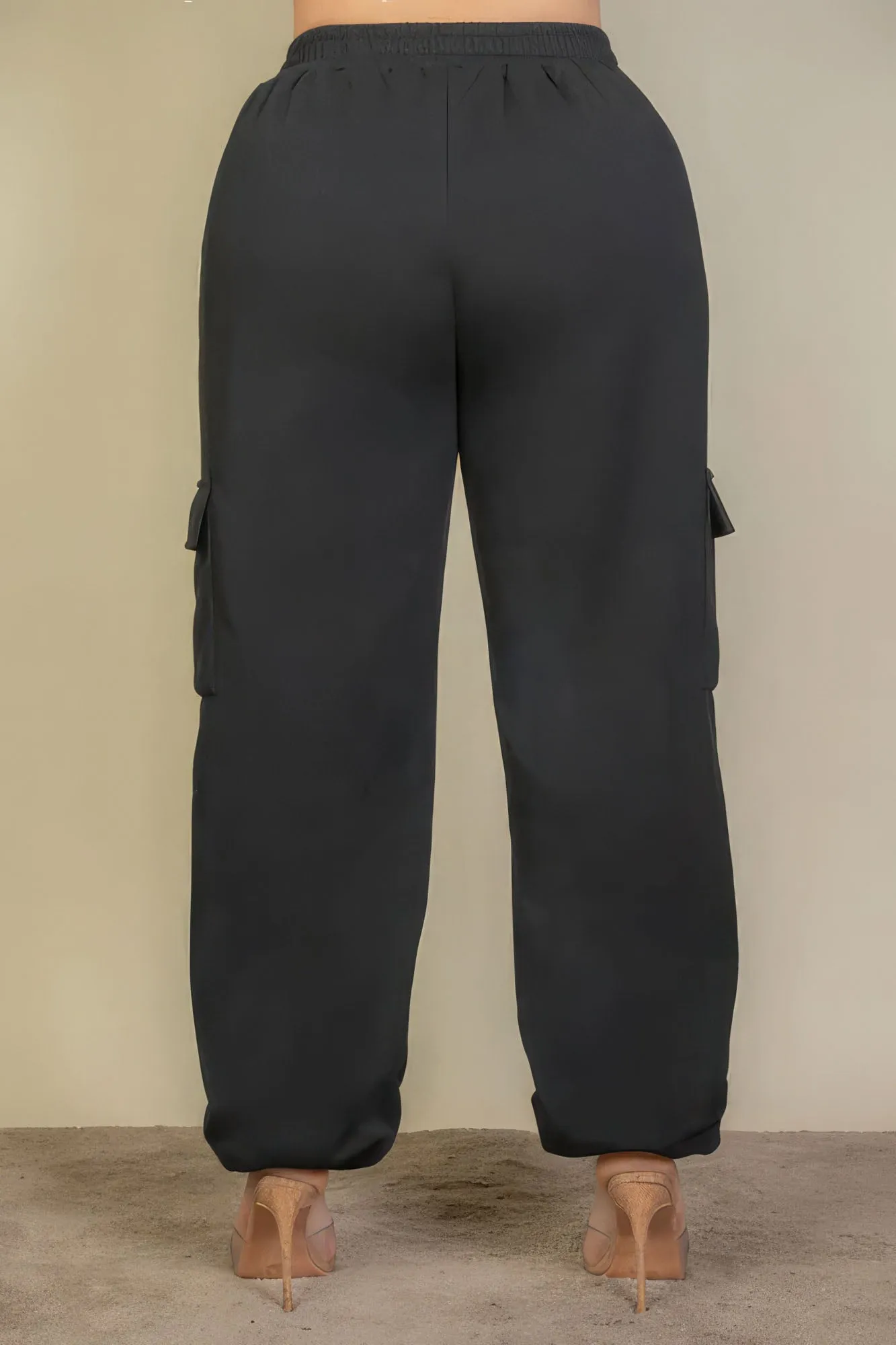 Women's Plus Size Sweatpants with Side Pocket & Drawstring Waist